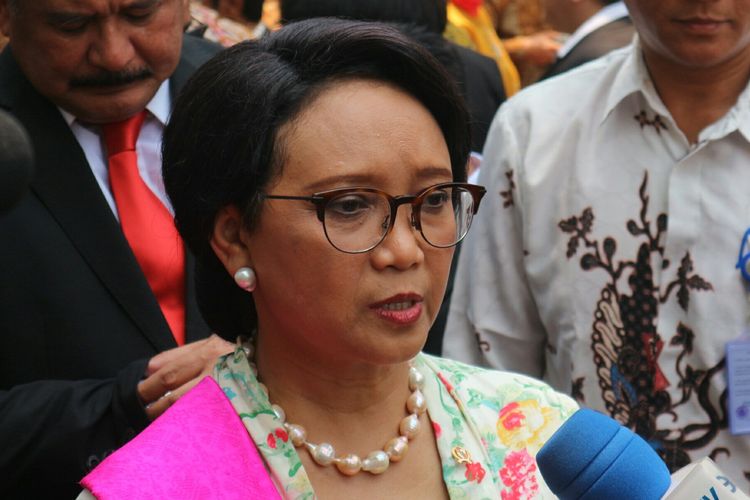 Menteri Luar Negeri Retno Marsudi usai dilantik Presiden Joko Widodo