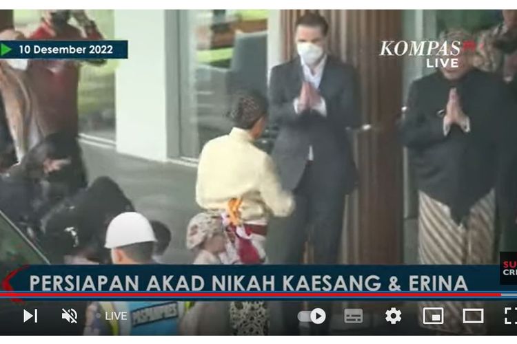 Presiden Jokowi di akad nikah Kaesang dan Erina