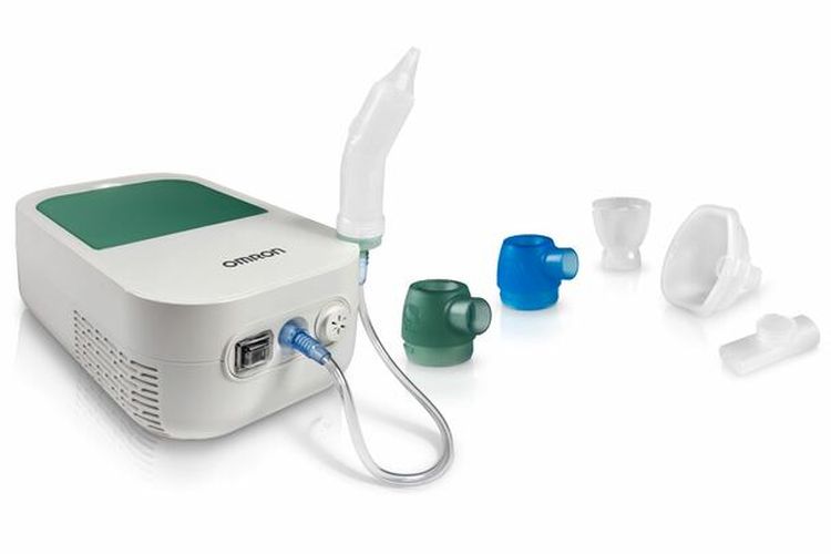 Nebulizer DuoBaby NE-C301 yang merupakan nebulizer kompresor 2in1 unik dengan aspirator hidung terintegrasi yang dapat membantu merawat pernapasan bayi.