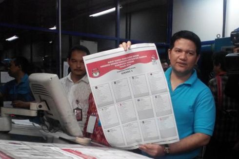 Ketua KPU Pantau Pencetakan Surat Suara Pemilu di Gramedia
