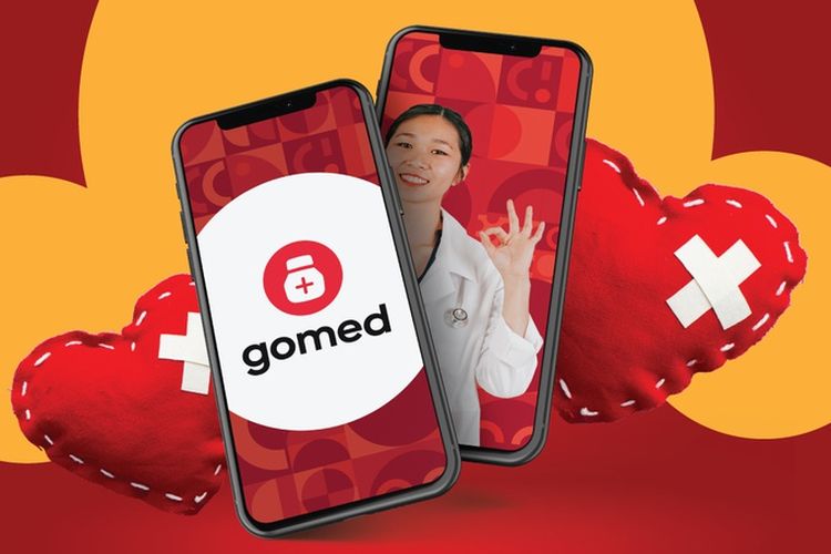 Ilustrasi tampilan layanan GoMed buat beli obat di Gojek