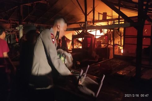 140 Kios di Pasar Perum Paniki Manado Terbakar, Polisi Lakukan Penyelidikan