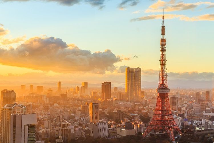 Ilustrasi Jepang - Tokyo Tower.