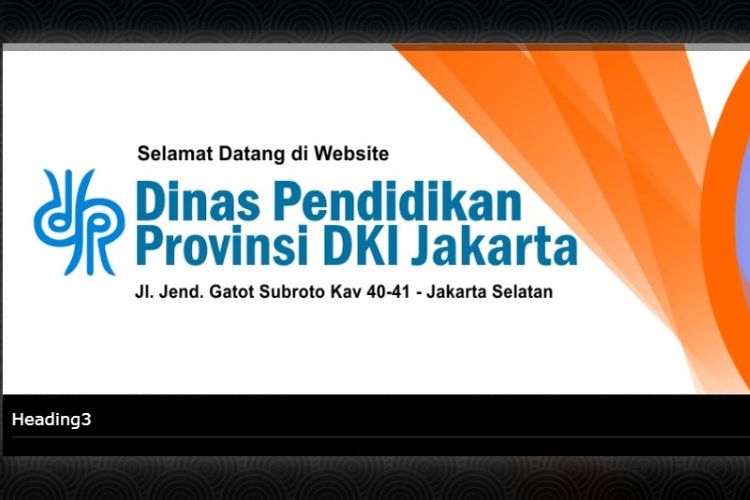 Tangkapan layar laman resmi Disdik DKI Jakarta.