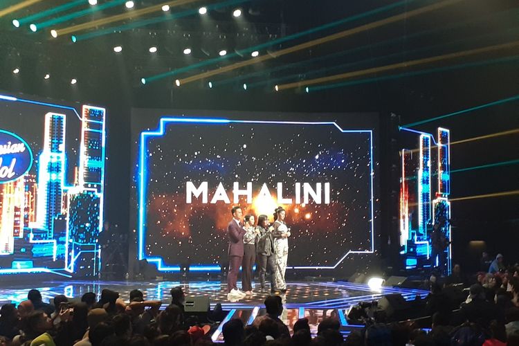 Mahalini dan Ari Lasso di Babak Spektakuler Show Top 5, Senin (3/2/2020) malam. 
