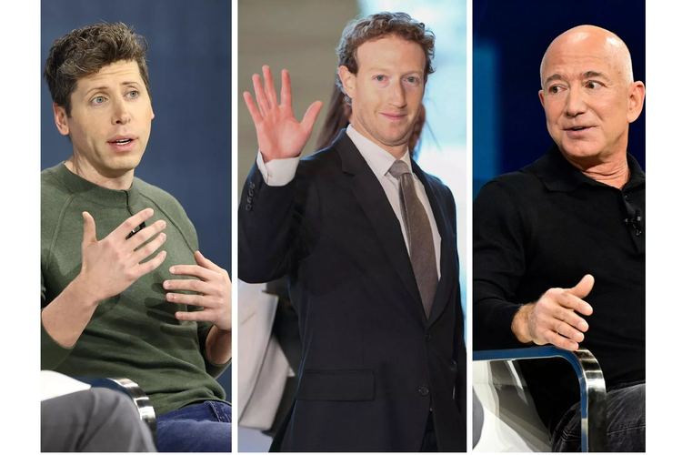 CEO OpenAI (induk ChatGPT) Sam Altman, CEO Meta Mark Zuckerberg, pendiri Amazon Jeff Bezos, dilaporkan berencana menyimpang sebesar 1 juta dollar AS untuk dana pelantikan Presiden AS ke-47 Donald Trump.