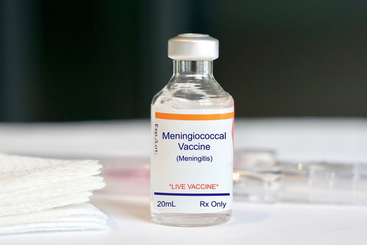 Ilustrasi vaksin meningitis.