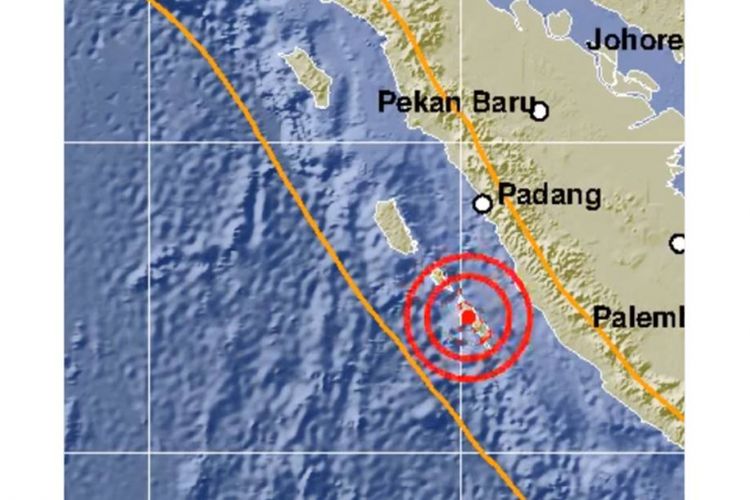 BMKG mencatat Kepulauan Mentawai dan Sumatera Barat diguncang gempa hingga 52 kali selama Sabtu (2/2/2019) sore hingga malam. 