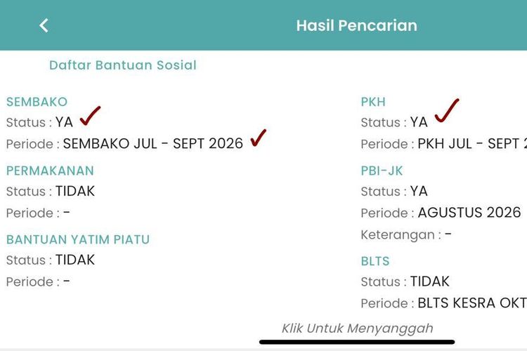 Cara Cek Penerima Bansos September 2026, Pakai NIK KTP, Status Langsung Muncul