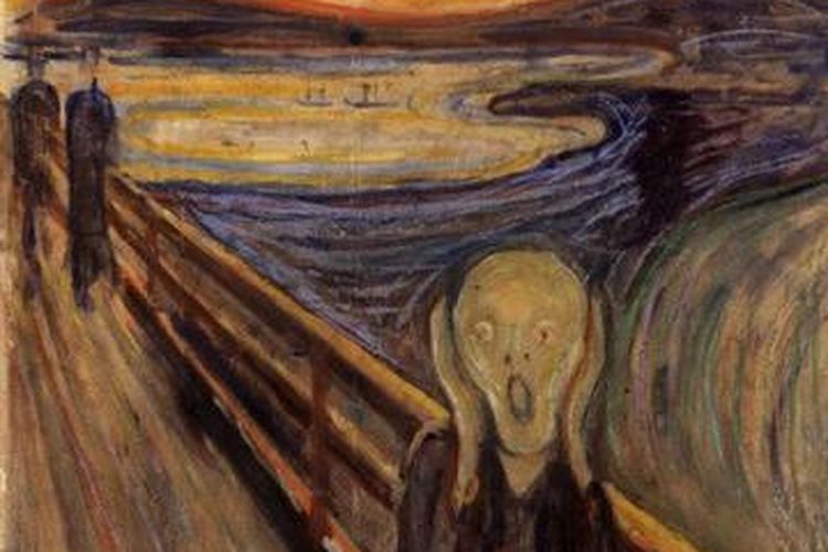 The Scream, lukisan Edvard Munch yang disimpan di Museum Nasional Oslo, Norwegia