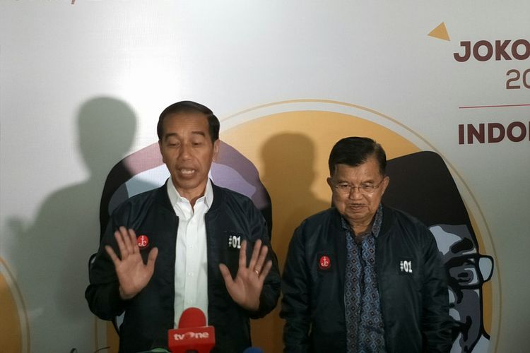 Presiden Joko Widodo dan Jusuf Kalla menghadiri konsolidasi Jenggala Center.