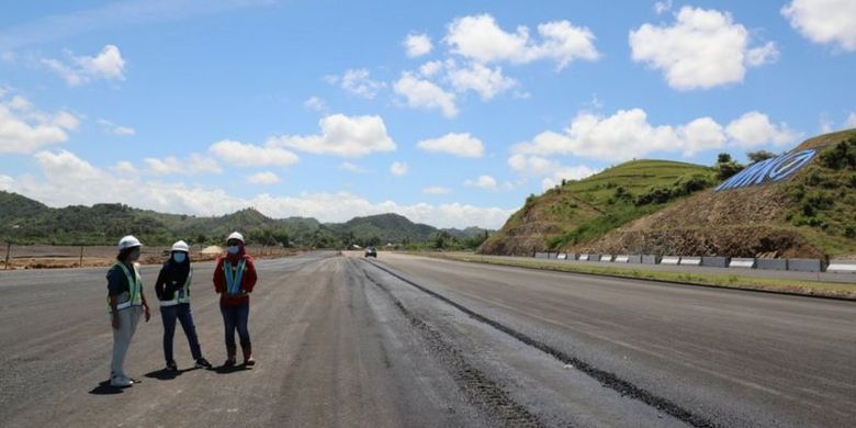 Wartawan BBC Indonesia di lokasi Sirkuit Mandalika