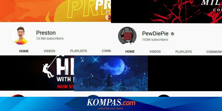 5 Youtuber Terkaya Di Dunia Yang Mengelola Channel Game Halaman