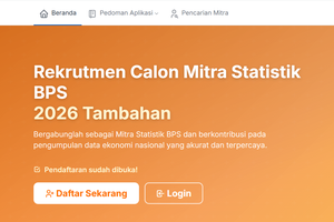 Rekrutmen Mitra BPS 2026 Dibuka, Simak Syarat dan Cara Daftarnya