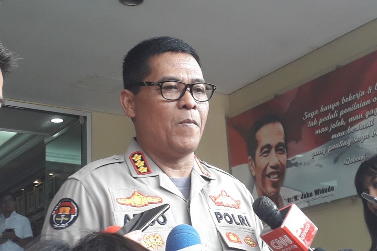Kabid Humas Polda Metro Jaya Kombes Argo Yuwono memberi keterangan pers di Mapolda Metro Jaya, Selasa (21/5/2019).