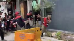 Buruh yang Tendang Anggota Satpol PP Saat Demo di Surabaya Jadi Tersangka