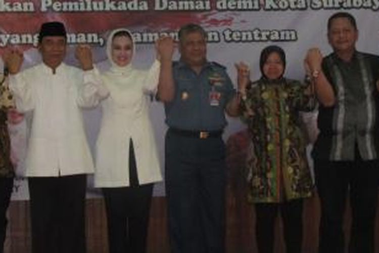 Deklarasi siap dipilih dan tidak dipilih peserta pilwali Surabaya.