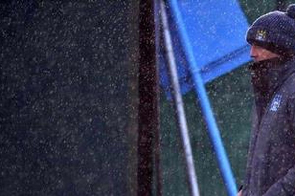 Pelatih Manchester City, Roberto Mancini.