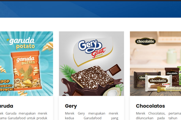 Beberapa produk Garudafood (tangkapan layar www.garudafood.com)