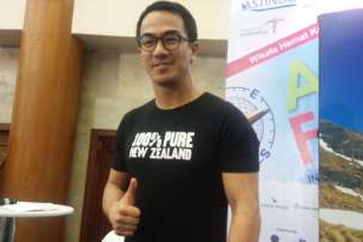 Joe Taslim diabadikan di JCC Senayan, Jakarta Pusat, Sabtu (26/3/2016) sore.