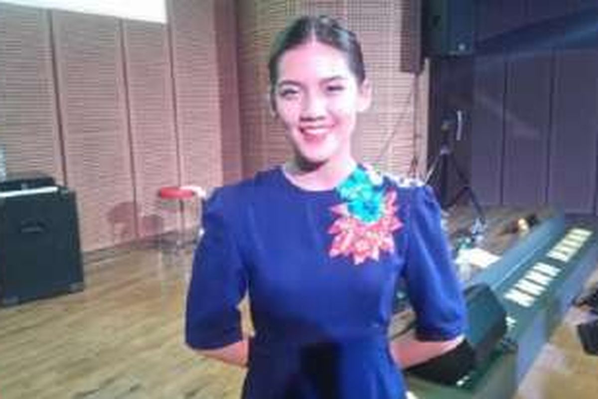 Monita Tahalea di Galeri Indonesia Kaya, Grand Indonesia, Jalan MH Thamrin, Jakarta Pusat, Minggu (9/10/2016).