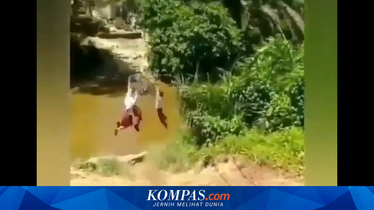 Viral Siswa SD Seberangi Sungai dengan Keranjang Gantung, Ini Cerita Sebenarnya dan Kata KPAI