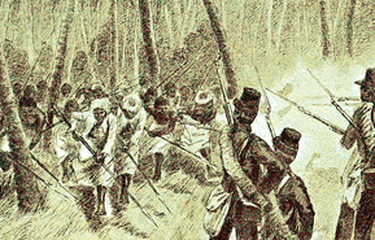 Ilustrasi perang Maluku melawan Belanda