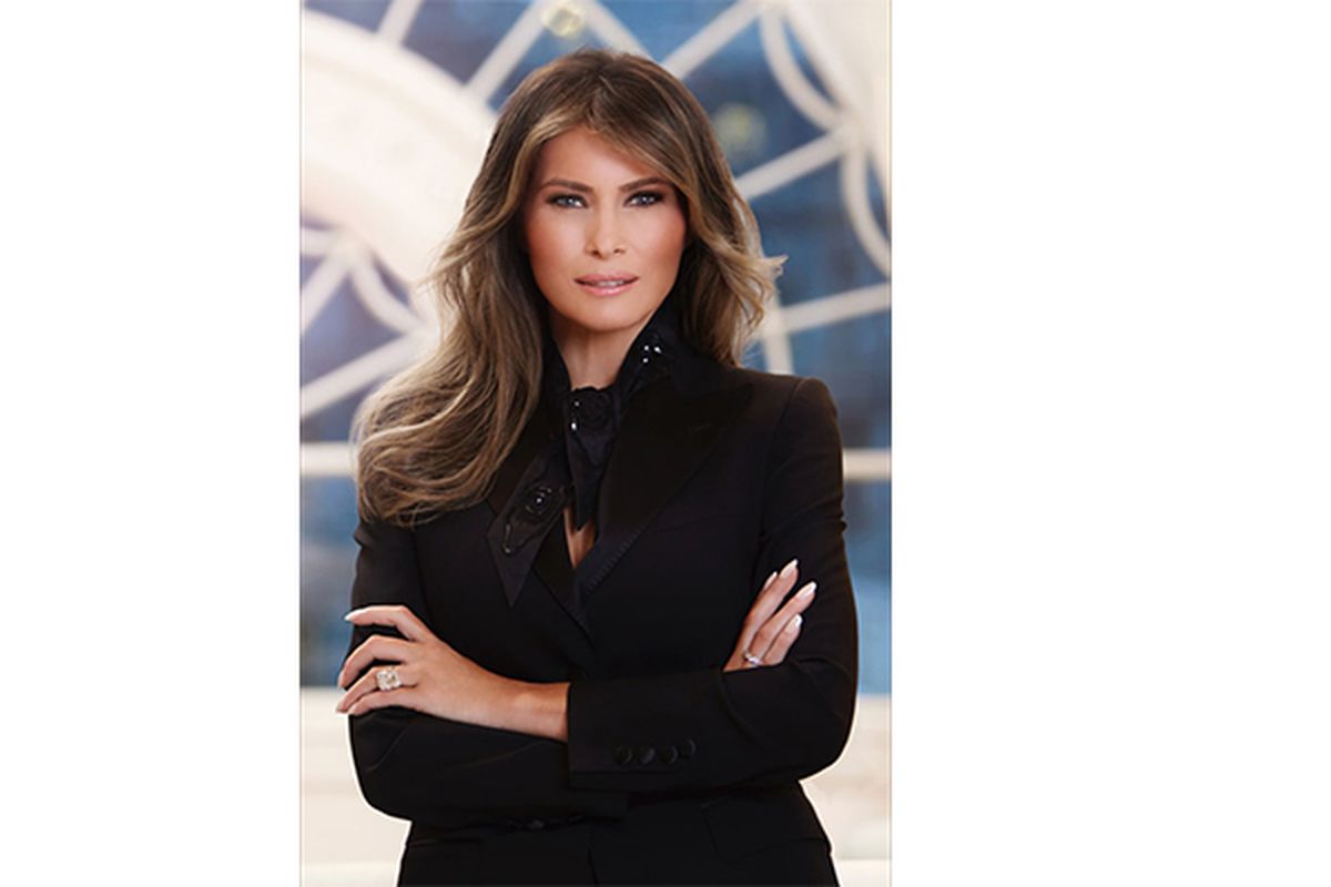 Foto resmi Melania Trump untuk gedung putih