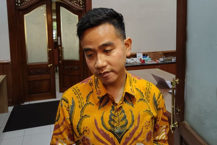 Wali Kota Solo Gibran Rakabuming Raka di Solo, Jawa Tengah, Rabu (24/5/2023).