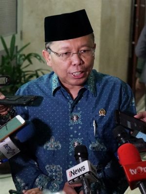 Anggota Pansus RUU Antiterorisme dari Fraksi PPP Arsul Sani di Kompleks Parlemen, Senayan, Jakarta, Rabu (23/5/2018).