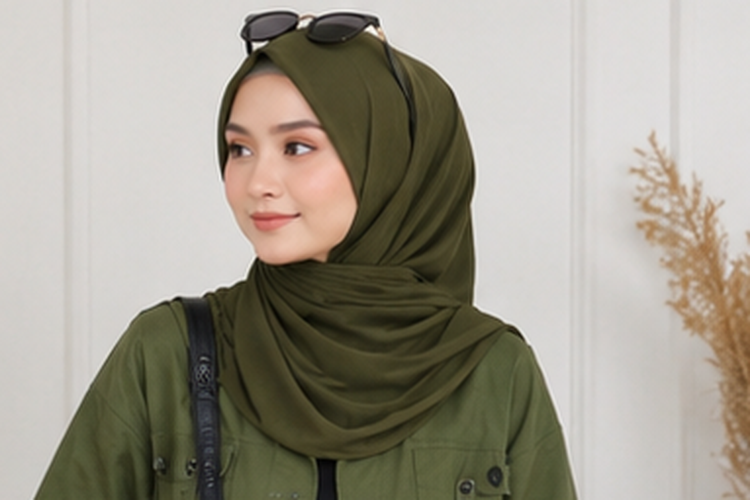 Inspirasi warna jilbab yang cocok dipadukan dengan baju army, mulai dari netral, pastel, earth tone, hingga abu-abu yang stylish.