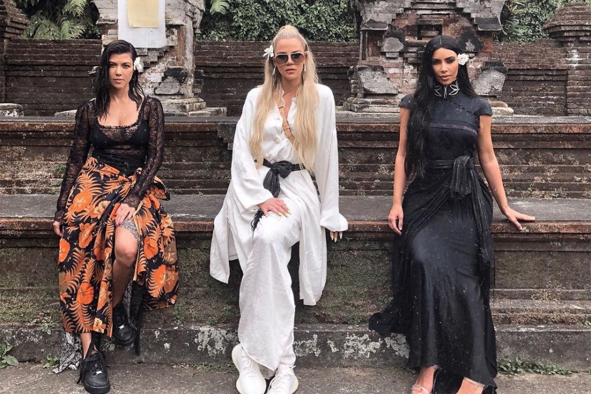 Salah satu unggahan foto Kim Kardashian ketika berlibur di Bali.