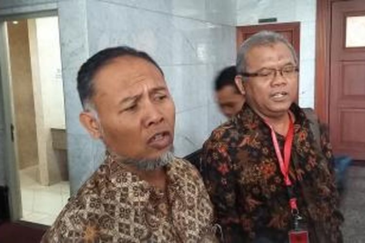 Wakil Ketua nonaktif KPK, Bambang Widjojanto, saat ditemui di Gedung Mahkamah Konstitusi, Jakarta, Selasa (23/6/2015).