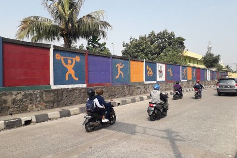 Mural Bergambar Cabang Olahraga Asian Games Hiasi Pademangan