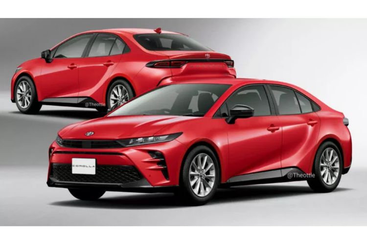 Seniman digital Theophilus Chin mencoba menggambarkan desain dari Toyota Corolla generasi ke-13.