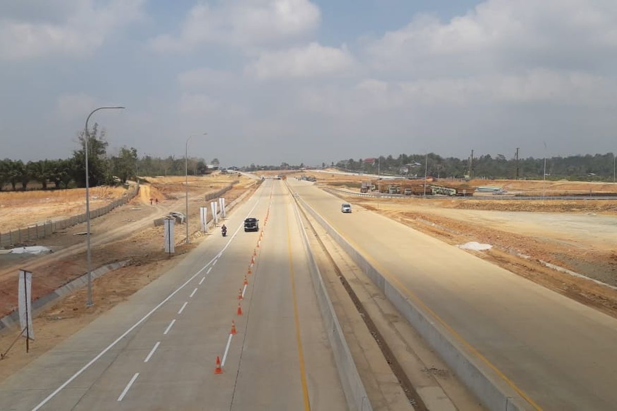 Jalan Tol Balikpapan-Samarinda Seksi V porsi pemerintah, Minggu (8/9/2019)