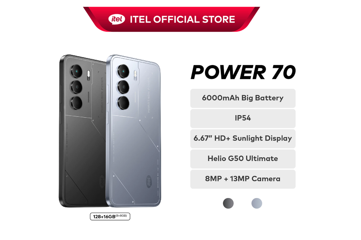 Di Indonesia, Itel Power 70 ditawarkan dalam pilihan warna Black dan Silver. Adapun harga Itel Power 70 di Tanah Air adalah Rp 1,5 juta untuk satu-satunya pilihan memori RAM 8 GB/128 GB.
