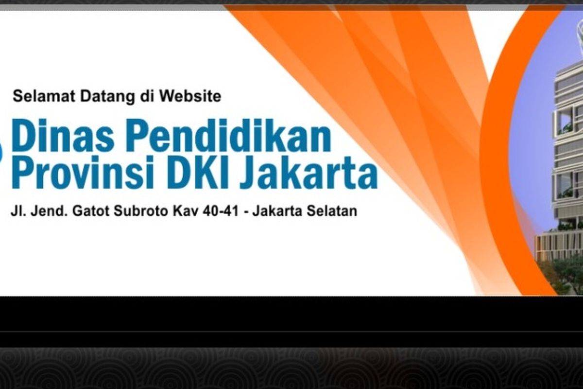 Tangkapan layar laman resmi Disdik DKI Jakarta.