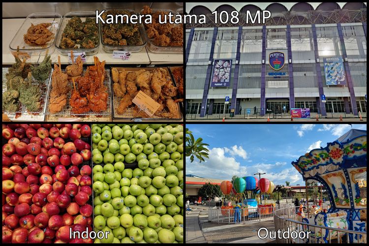 Hasil foto menggunakan kamera utama 108 MP Xiaomi 11T Pro, baik di dalam ruangan maupun di luar ruangan.