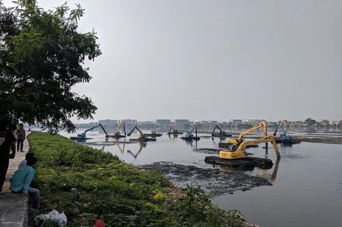 Sedimen Lumpur Waduk Pluit Akan Dimanfaatkan sebagai Tanggul