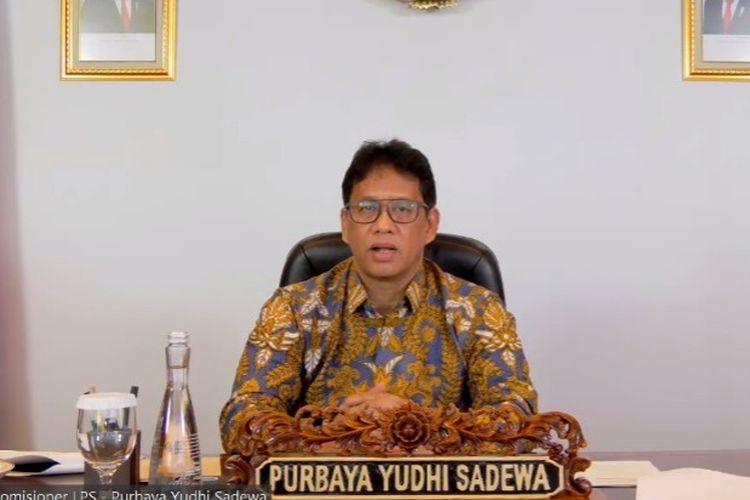 Ketua Dewan Komisioner LPS Purbaya Yudhi Sadewa dalam konferensi pers virtual, Selasa (7/12/2022). LPS memperingatkan para deposan yang memarkirkan uangnya di bank-bank negara tetangga.