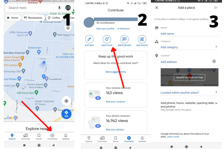 Cara Menambahkan Alamat di Google Maps