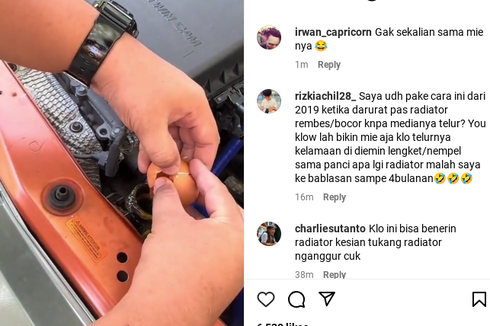 Apa Gunanya Telur Mentah Dimasukkan ke Dalam Radiator Mobil? 