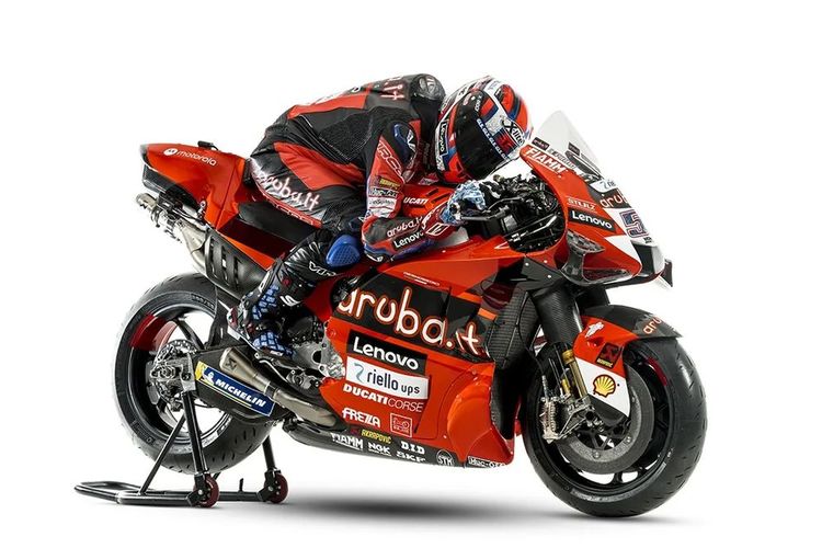 Livery Aruba.it Racing Ducati yang ada di World Superbike akan digunakan untuk wildcard bersama Michele Pirro di MotoGP 2022