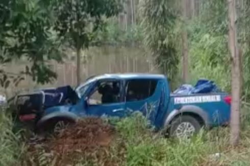 Mobil Dinas Sosial Pemprov Kaltara Kecelakaan, Keluar Jalur dan Tabrak Pohon, 4 Orang Luka-luka