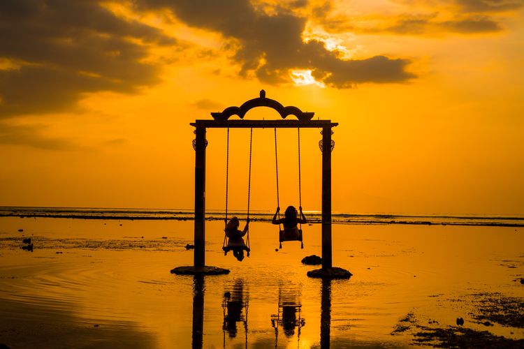 Senja di Gili Trawangan, Lombok, NTB.