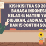 Kisi-Kisi TKA SD 2026 Bahasa Indonesia Kelas 6: Materi yang Diujikan, Jadwal Tes, dan 15 Contoh Soal