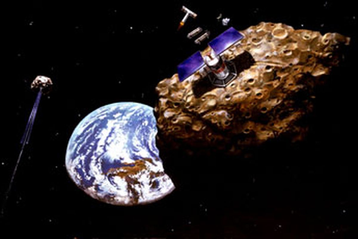 Ilustrasi Tambang Asteroid