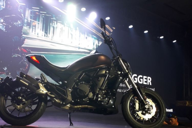 Benelli 502 C yang ditampilkan saat acara Global Launch tiga produk baru Benelli di Nusa Dua, Bali pada Sabtu (20/10/2018). 