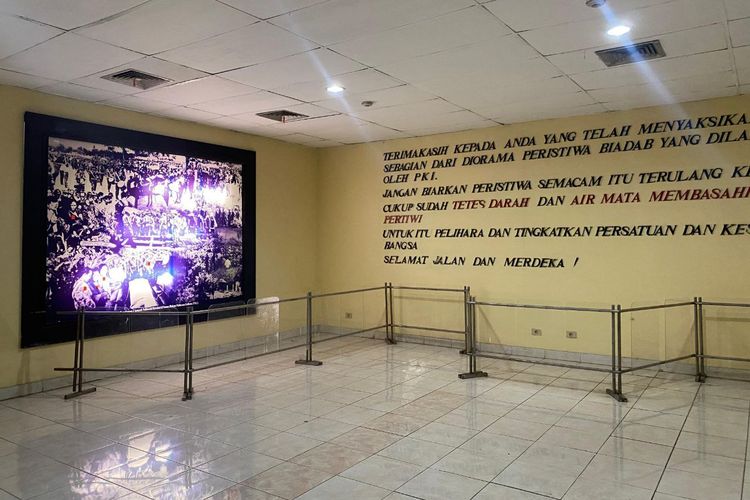 Museum Pengkhianatan PKI di area Monumen Pancasila Sakti, Lubang Buaya, Jakarta Timur, Rabu (30/8/2023).